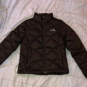 Brown North Face 550 Puffer Jacket